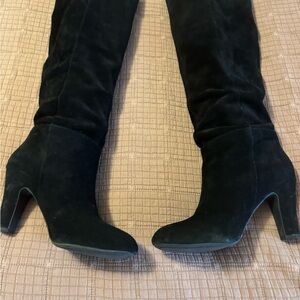 Jessica Simpson Black Suede Heeled Boots